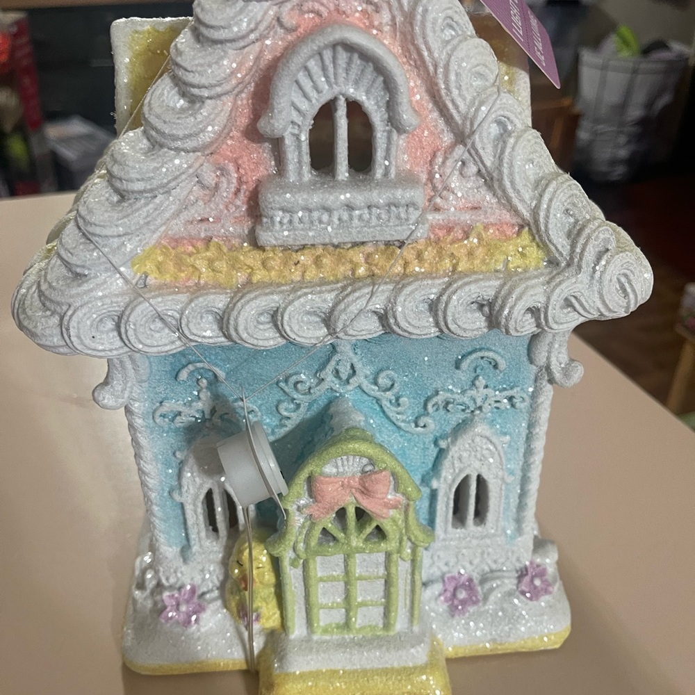Easter gingerbread house.
